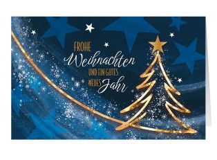 Weihnachtskarte: Festliches Bäumchen