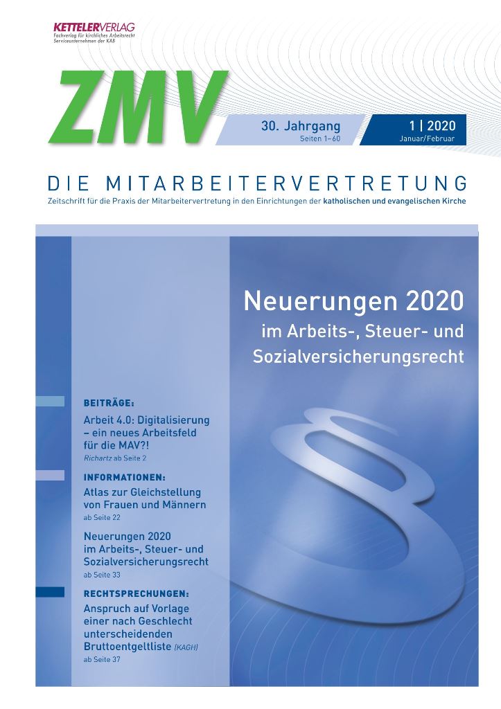 ZMV-Einzelheft 1/2020