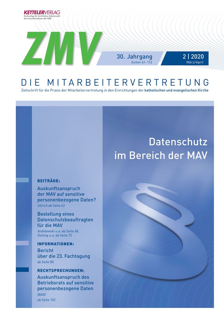 ZMV-Einzelheft 2/2020