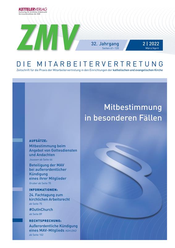 ZMV-Einzelheft 2/2022