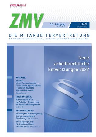ZMV-Einzelheft 1/2022